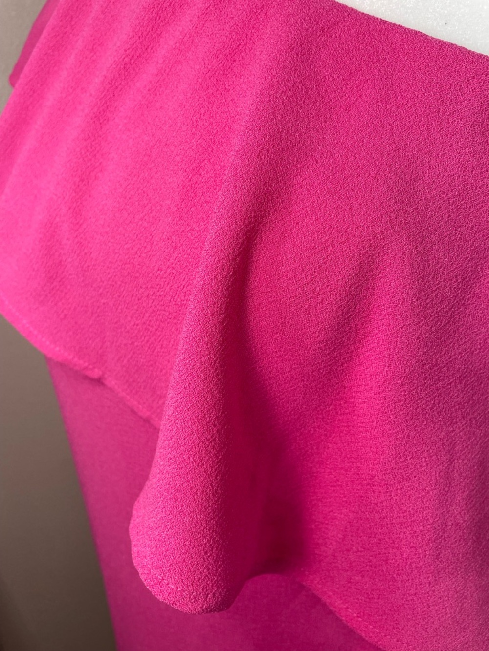 Charles Henry Pink One Shoulder Ruffle Dress Mini Cocktail Party XSP - Picture 2 of 7